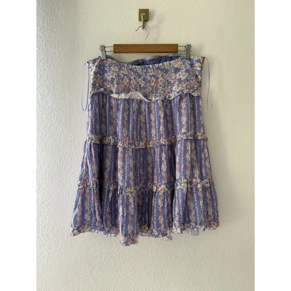Altar'd State Floral Strapless Mini Lined  Sundress Size XL